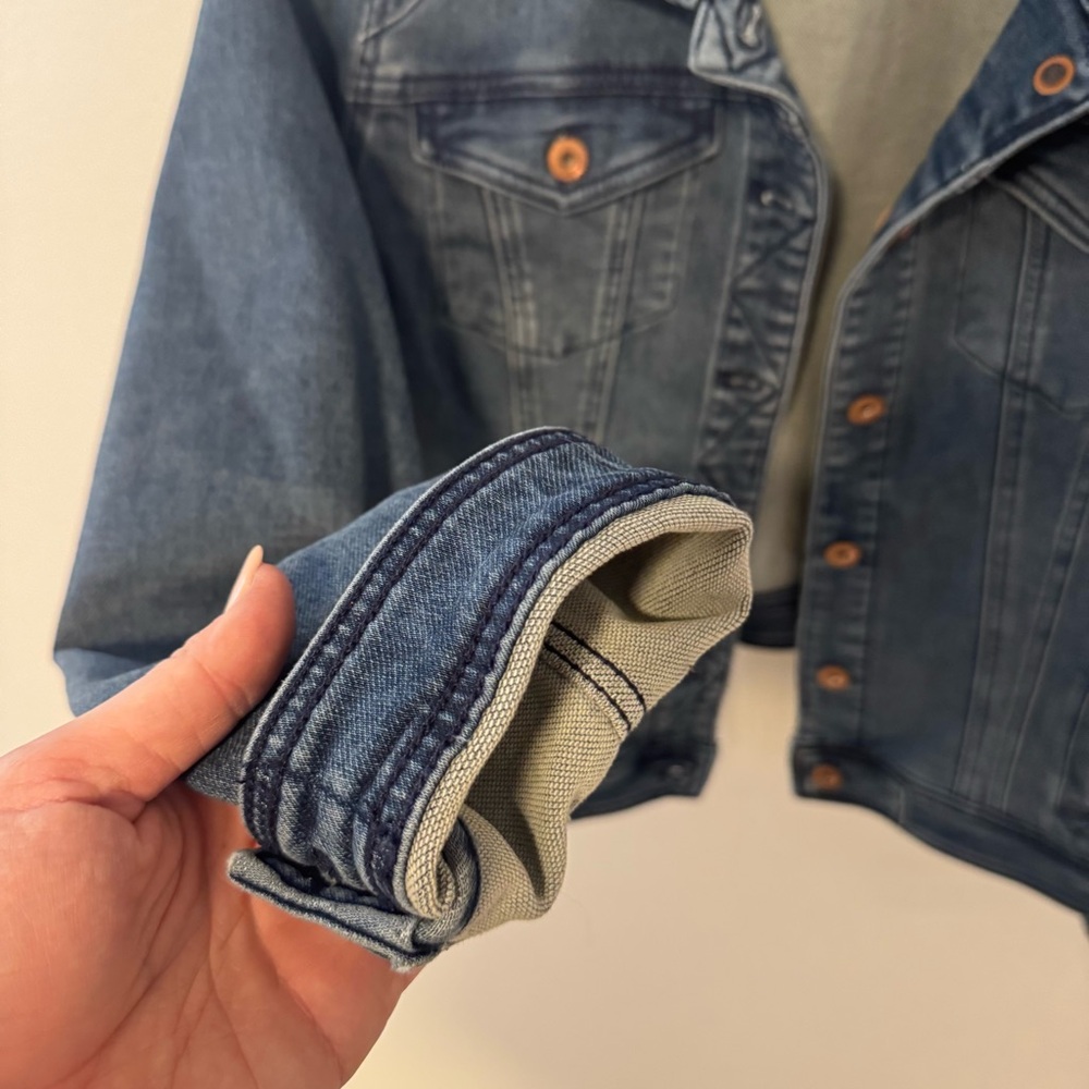 NWOT Anthropologie Classic Denim Jacket - Picture 3 of 6